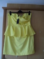 Size 16 BNWT Bay Trading Yellow Strapless Dress.jpg