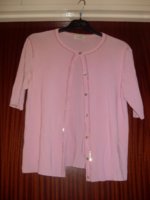 Pink Sequinned Cardigan Size 14.jpg