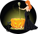 56390-royalty-free-rf-clip-art-illustration-of-a-cat-by-a-sexy-red-haired-witch-stirring-a-spell.jpg