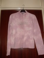 Pink Marble Zipper Jacket Size 14.JPG
