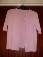 Pink Sequinned Cardigan Size 14.JPG